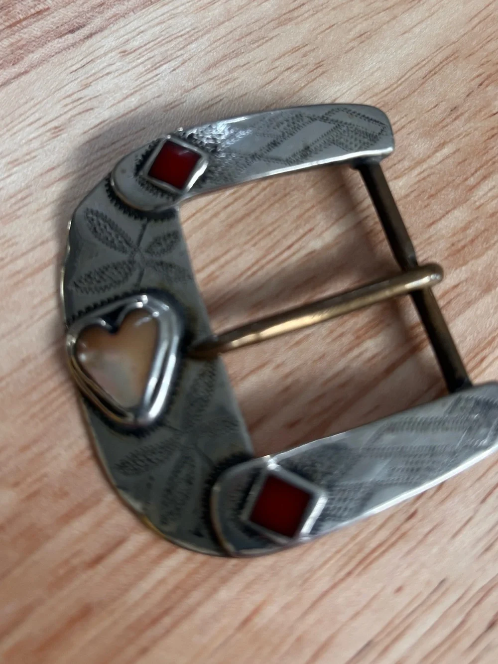 Vintage Handmade Artisan Silver Belt Buckle | Western Style